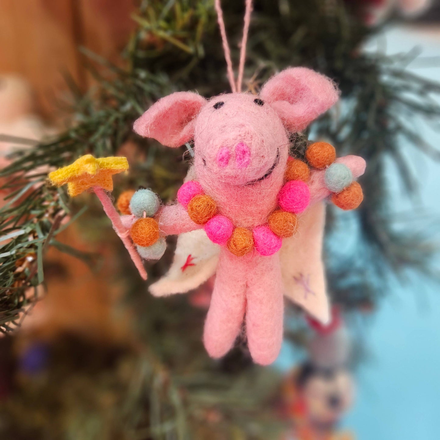 Penelope Porker Fairy Ornament