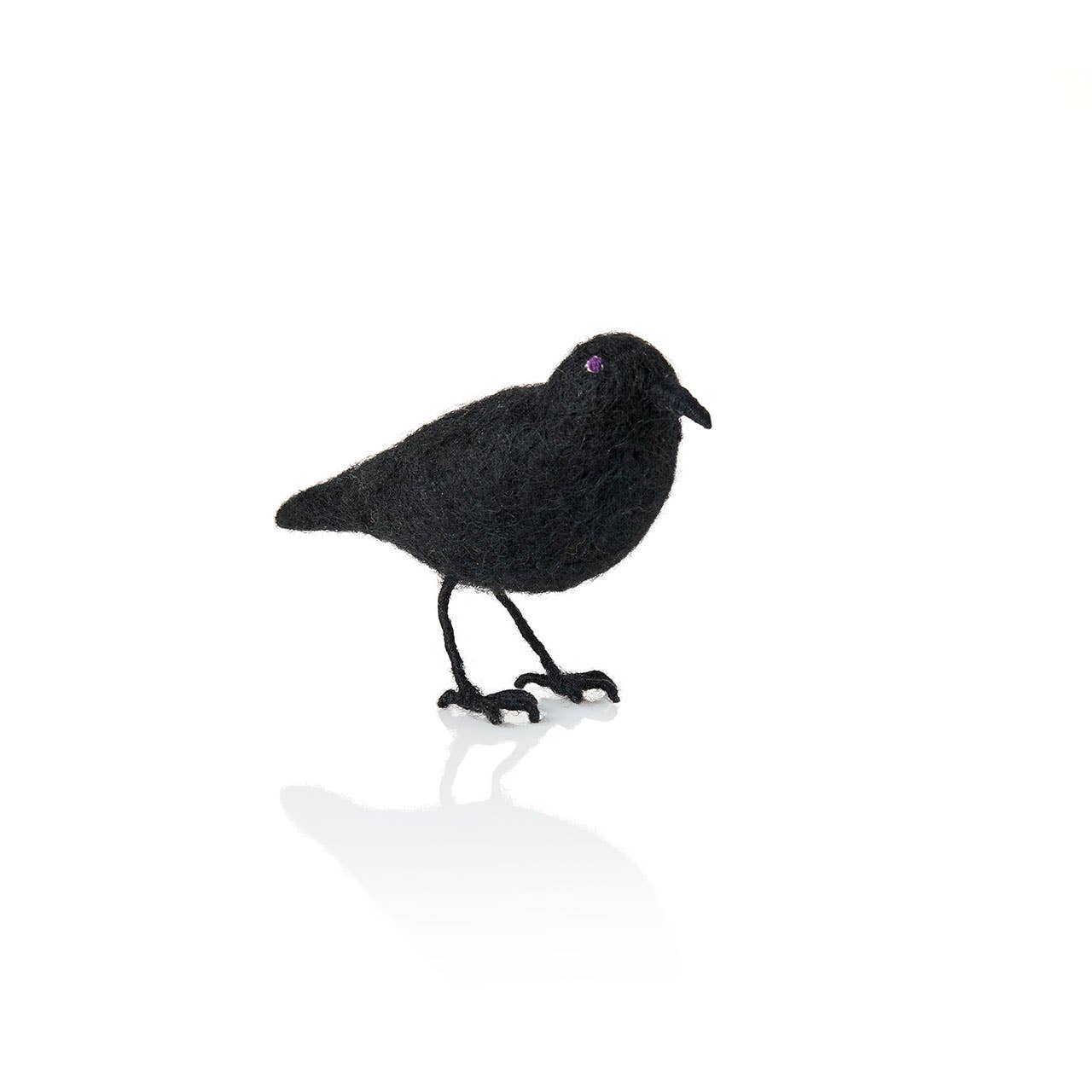 Spooky Felted Crow