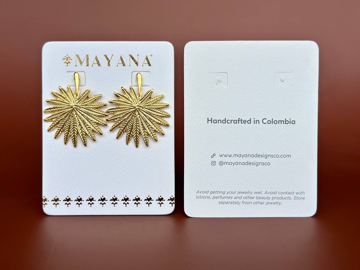 Gold Molten Wave Hoop Earrings