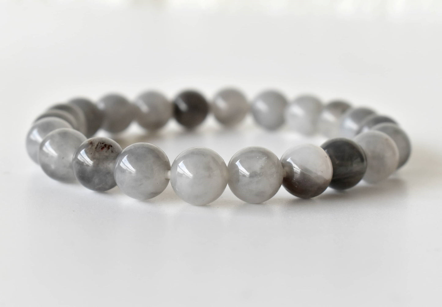Cloudy Quartz Gemstone Bracelet