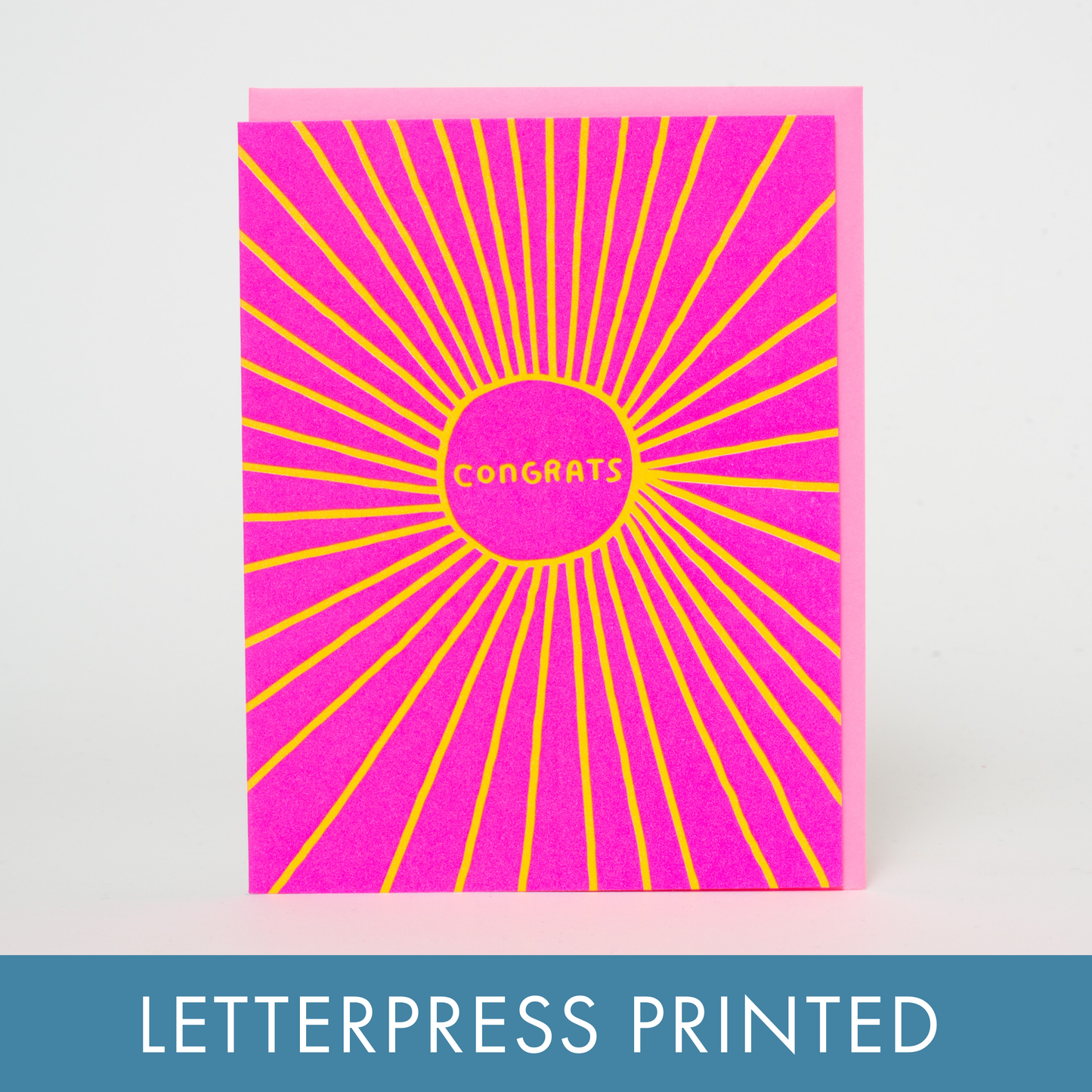Congratulations Letterpress Greeting Card