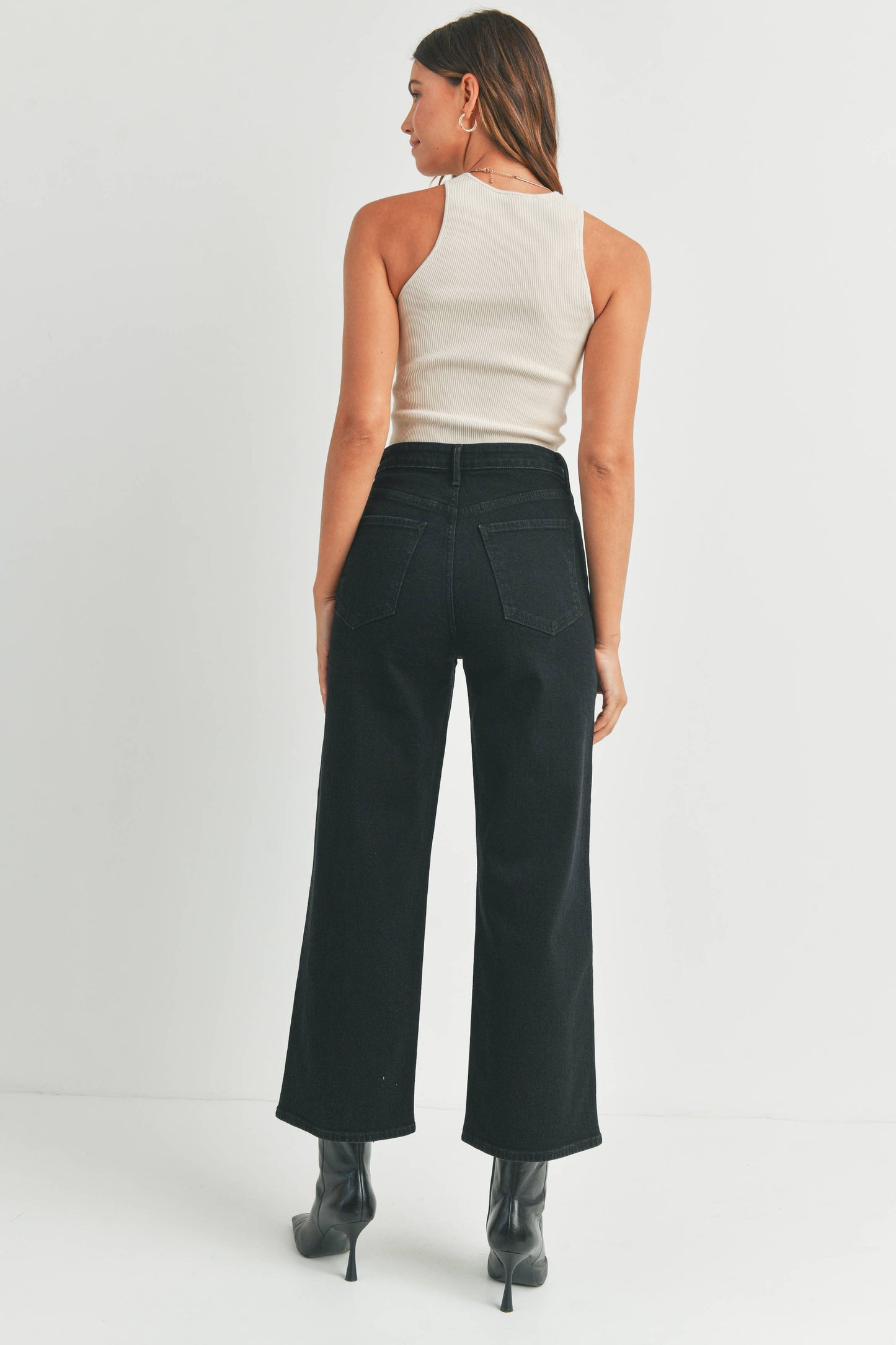 High Rise Cargo Pocket Wide Leg