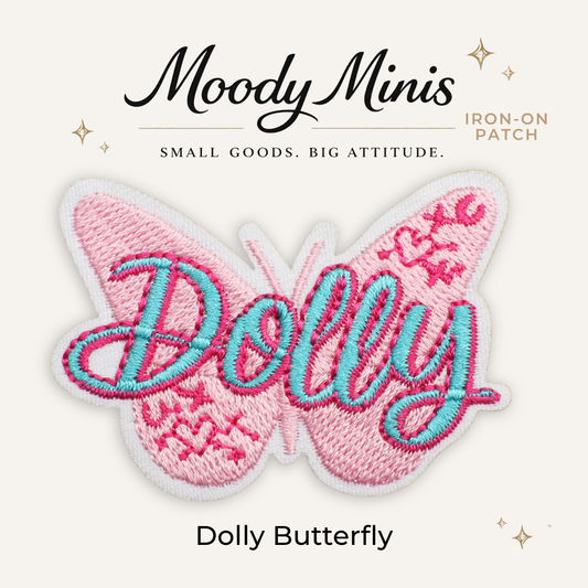 Dolly Butterfly Embroidered Patch