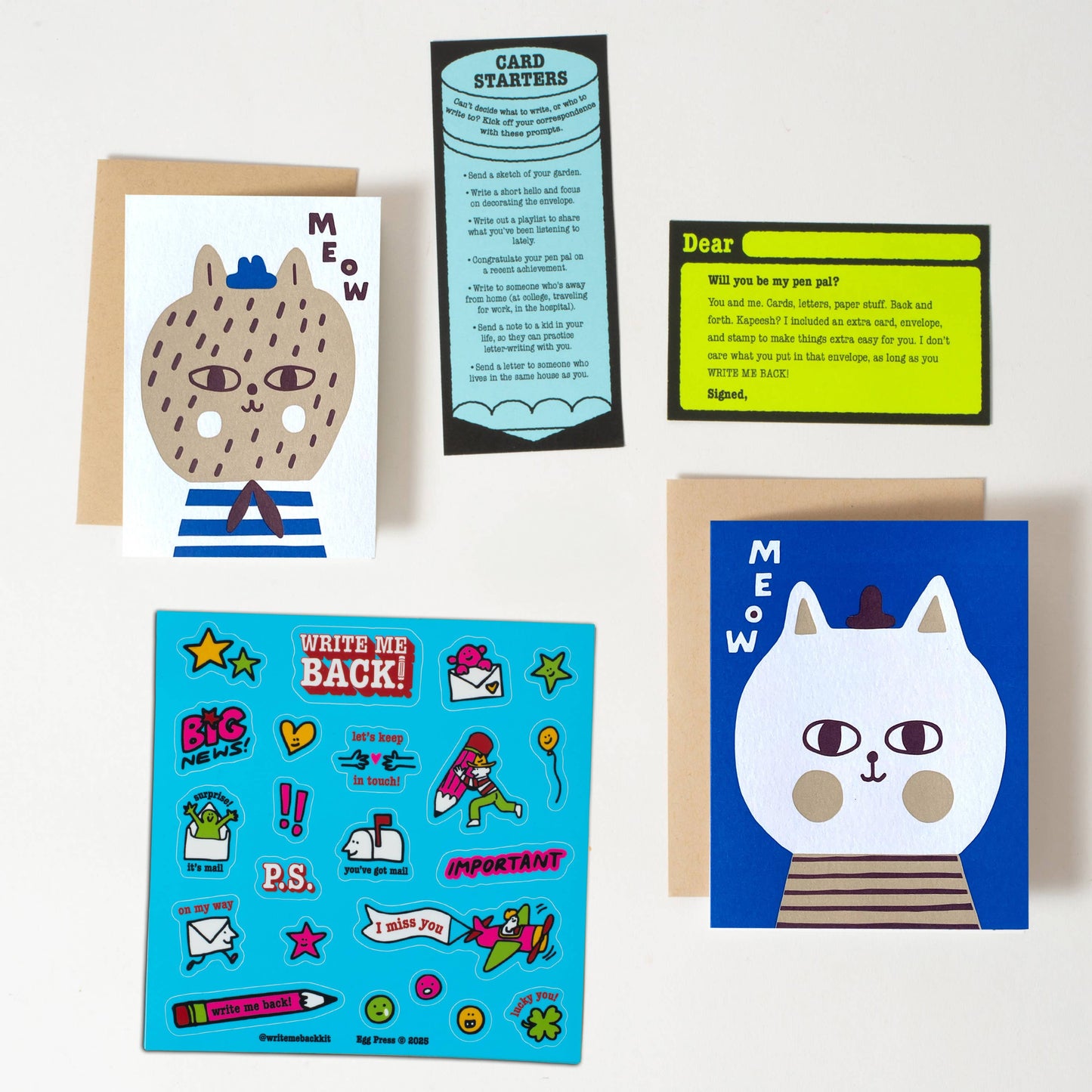 Cats Meow Write Me Back Pen Pal Kit