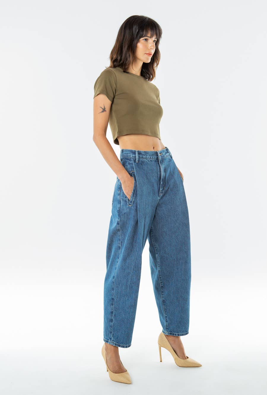 Rose Relaxed Pleat Pant - Salina
