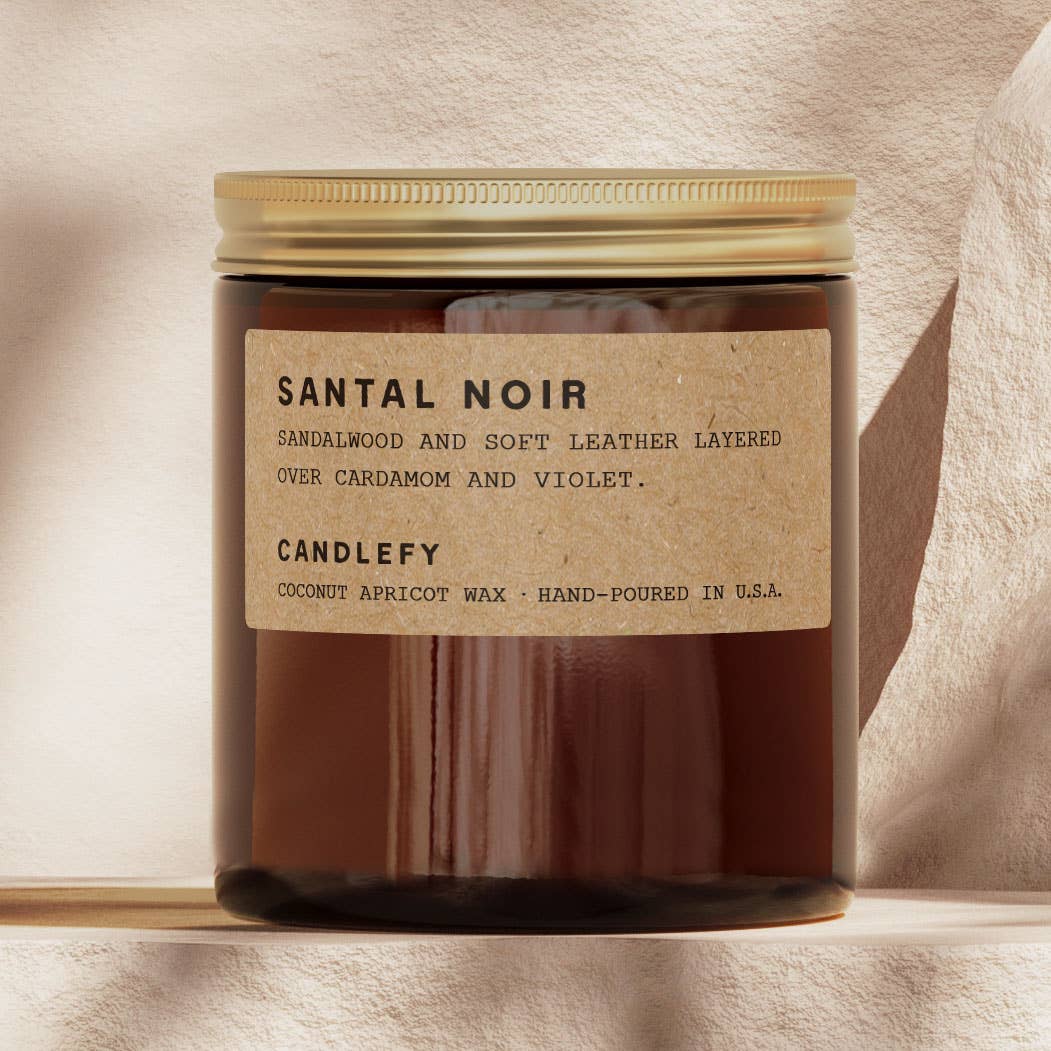 Santal Noir · Sandalwood Forest Candle · Amber Jar 8oz