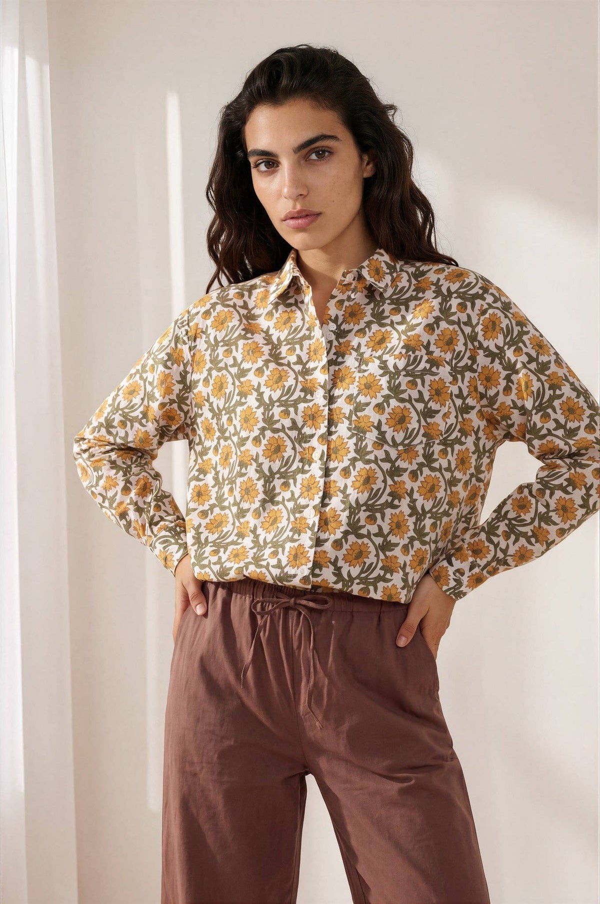 Good Boyfriend Shirt - Floral Sunshine
