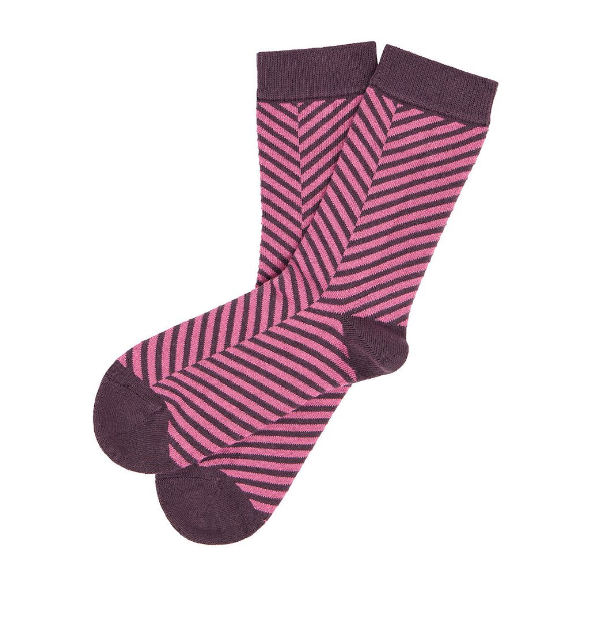 Chevron Socks Purple