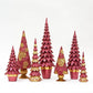 Sparklers Cone Tree (Magenta/Gold)