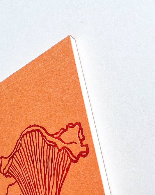 Chanterelle Mushroom jotter notepad