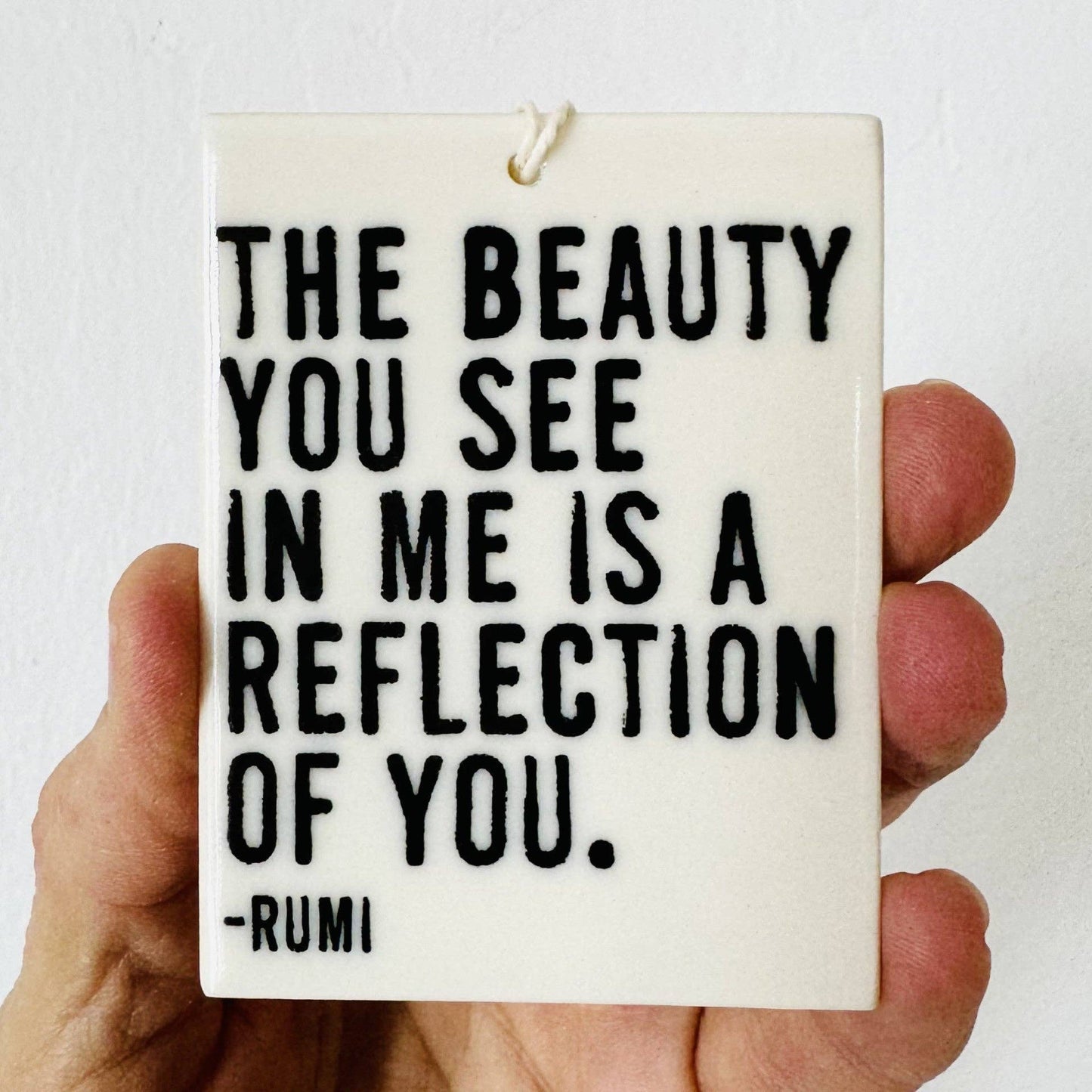 Ceramic Rumi Wall Tag