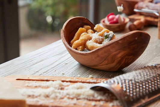 Italian Olivewood Serving Bowl