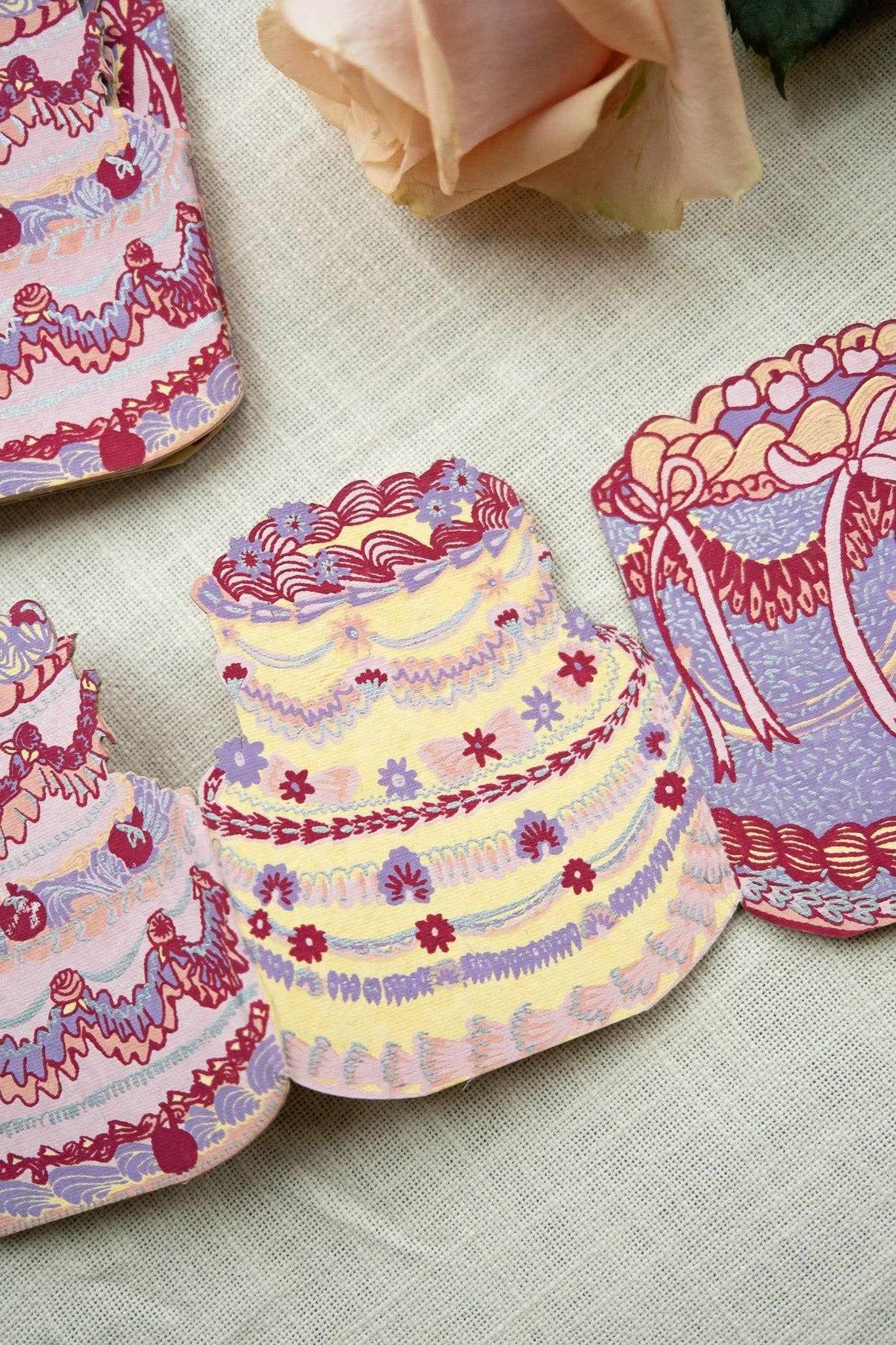 Birthday Cake Concertina Card