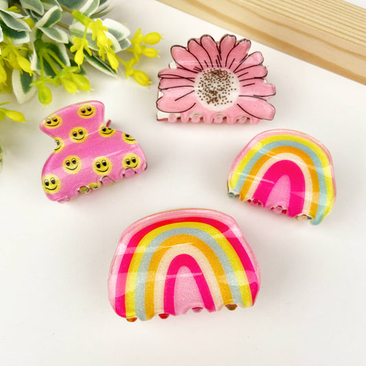 Rainbow Charm Hair Claw