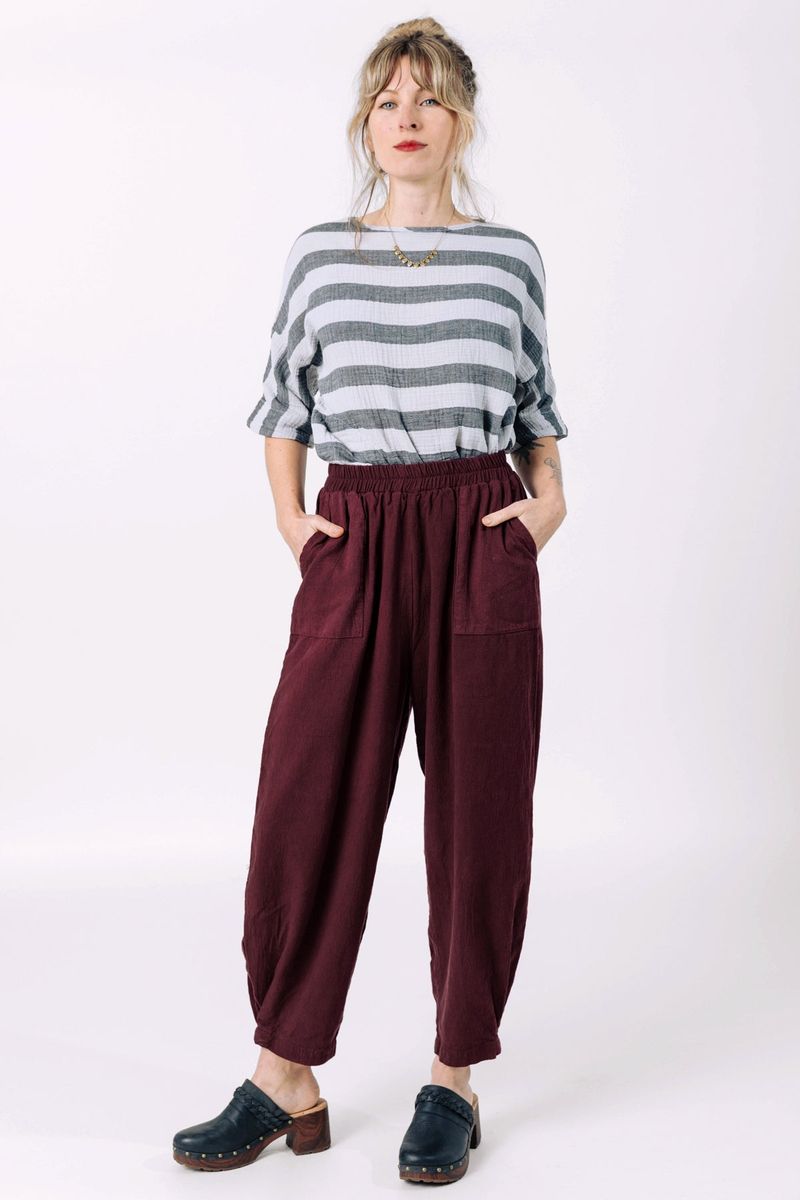 Cadence Pant in Burgundy