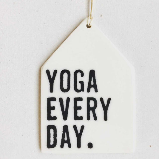 Ceramic Yoga Everyday Wall Tag