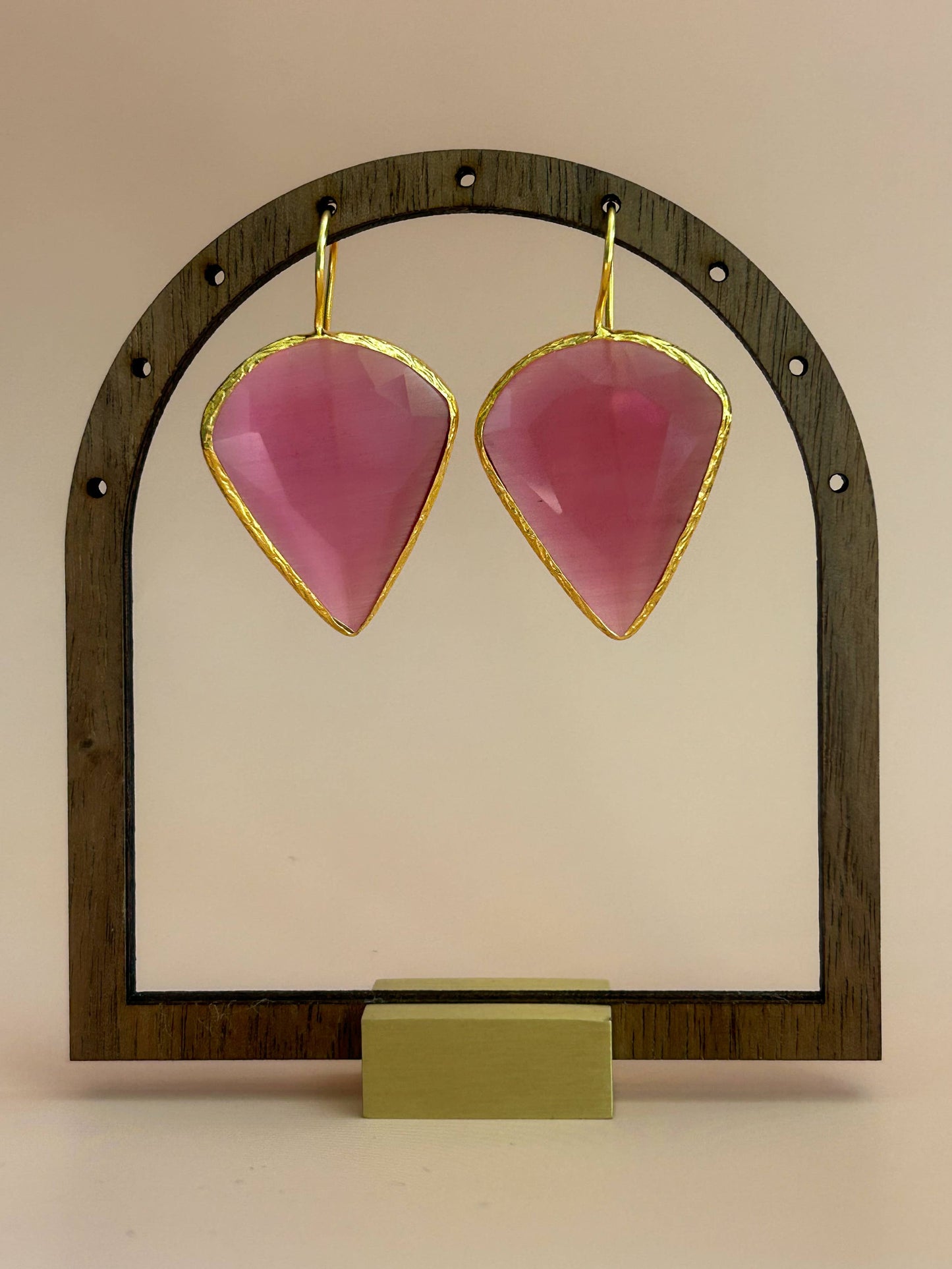 Cat's Eye Drop Earrings