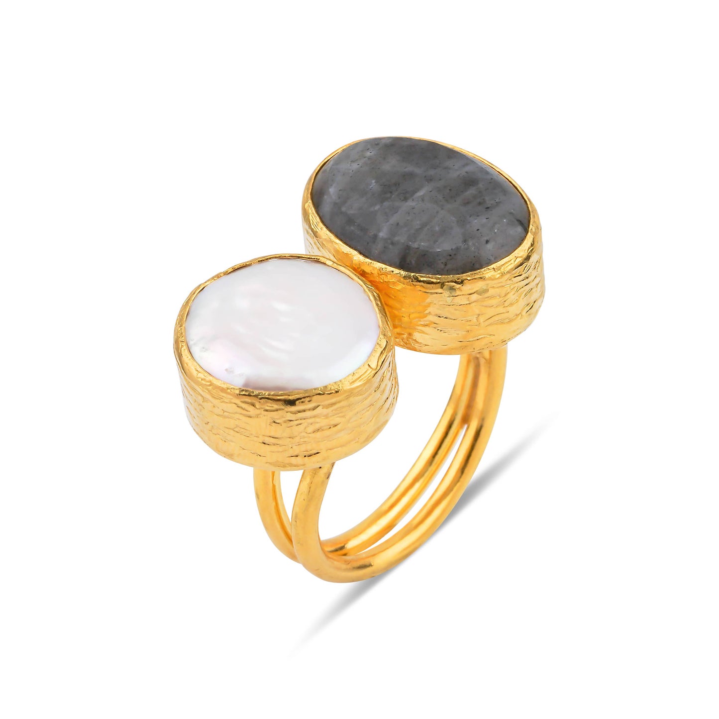 Aqua/Pearl Ring