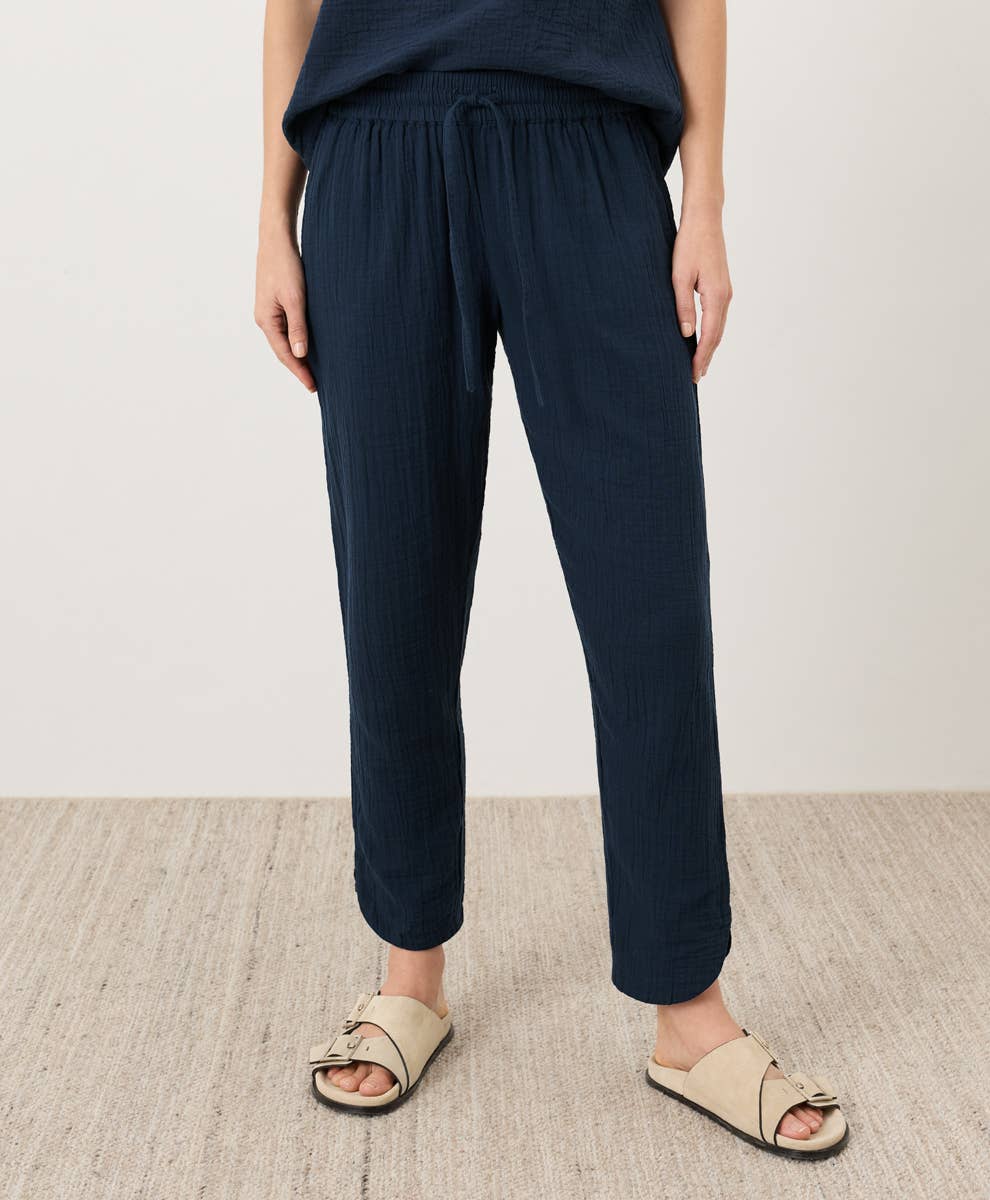 Coastal Double Gauze Tapered Pant