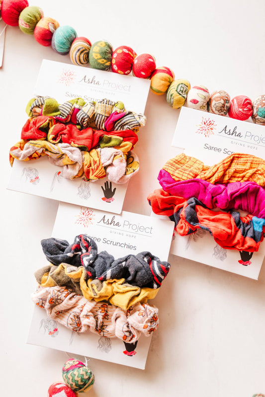 Saree Scrunchie Set