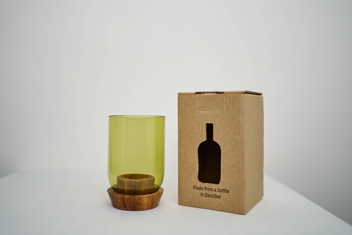 Recycled Glass Tea Light Holder