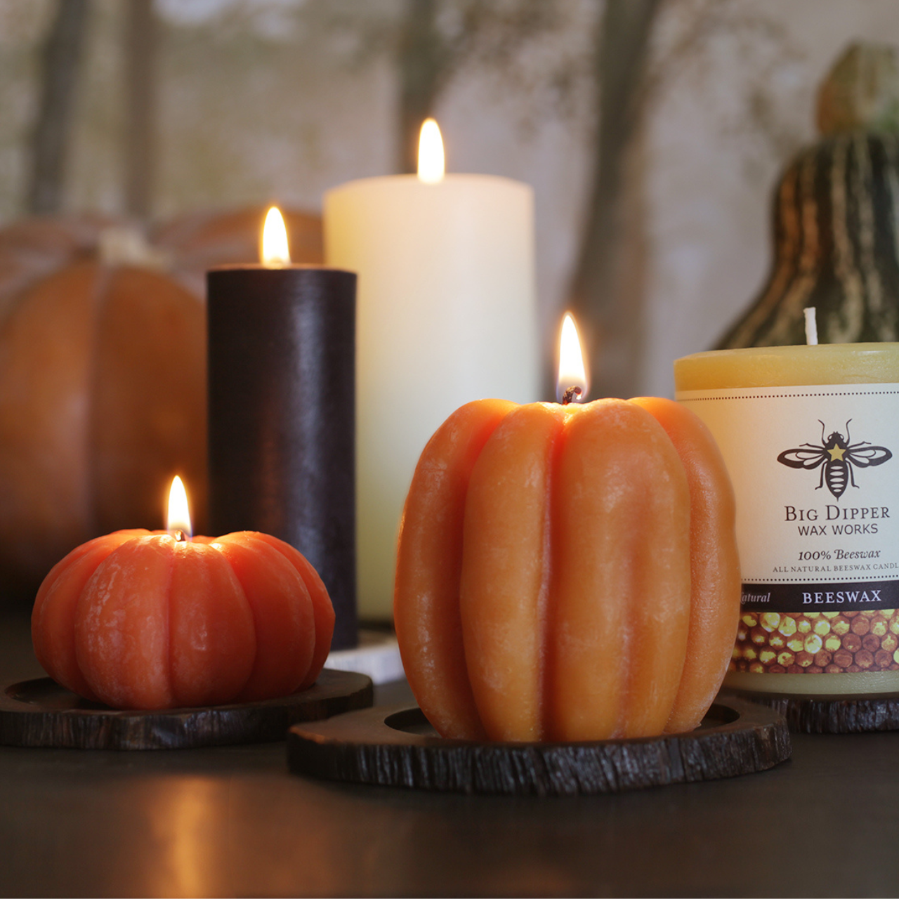 Beeswax Pumpkin Candle