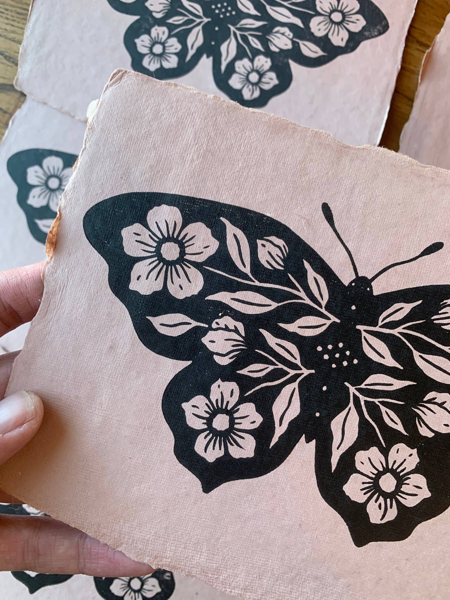 5.5x8.25 Butterfly Block Print