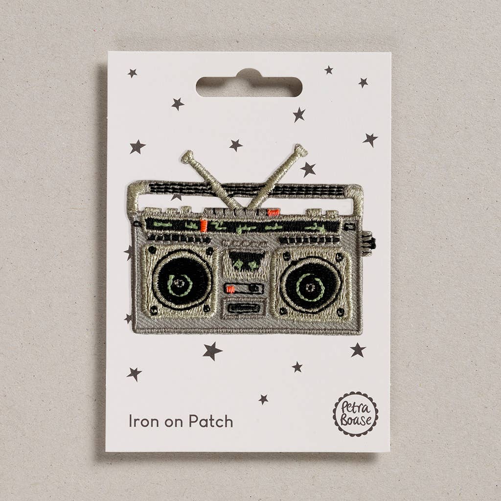 Iron on Patch - Pack of 6 - Boom Box