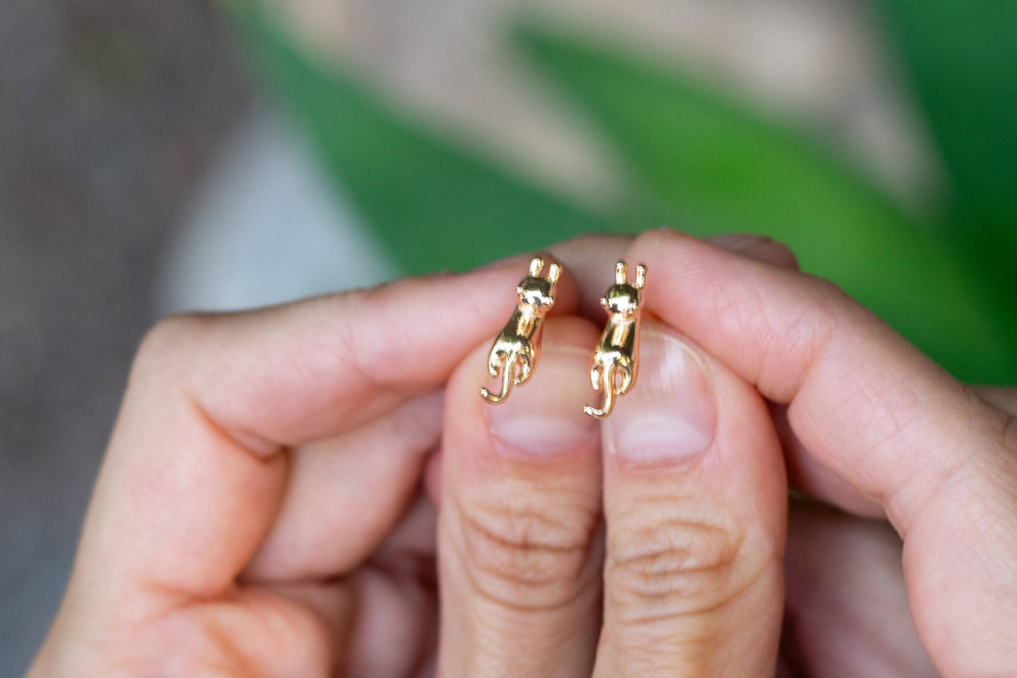 Meow Studs - 18K Gold Plated