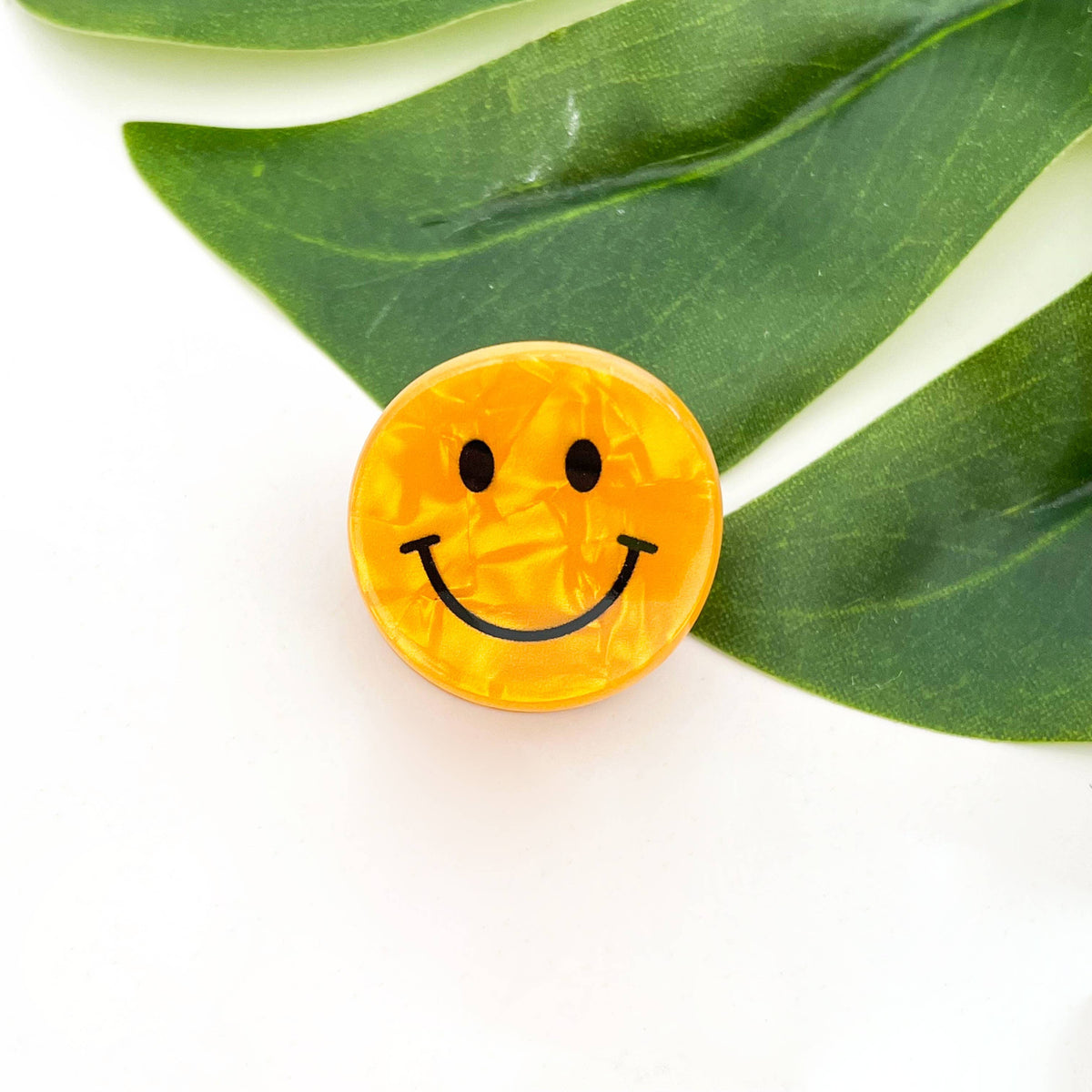 Mini Smiley Face Hair Claw
