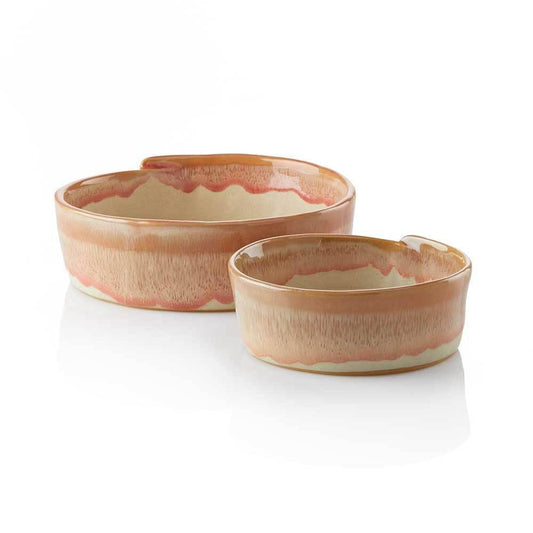 Canyon Edge Stoneware Ceramic Slab Bowls