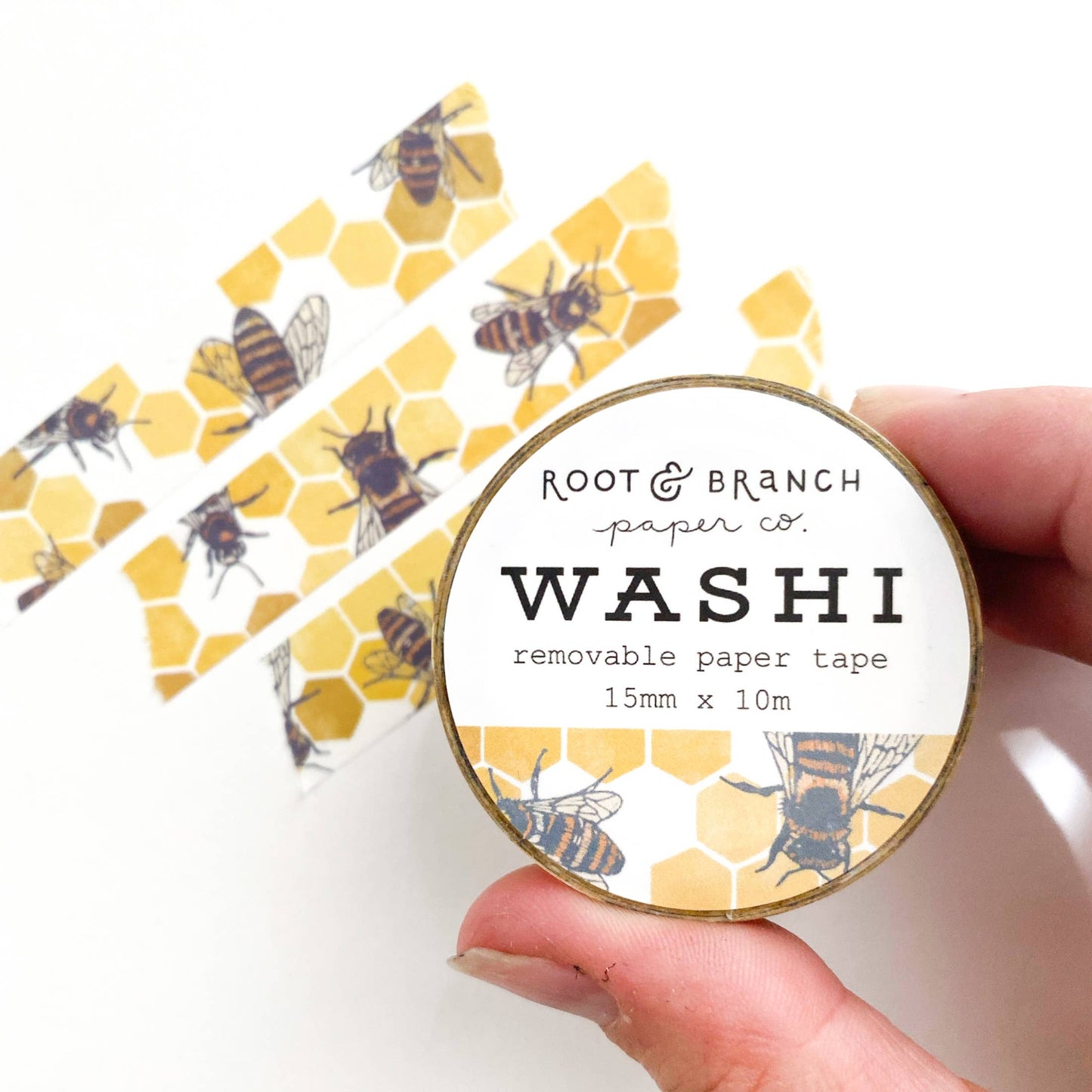 Honeybee + Honeycomb Washi Tape