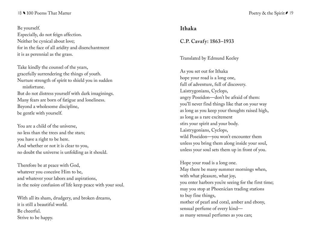 100 Poems That Matter