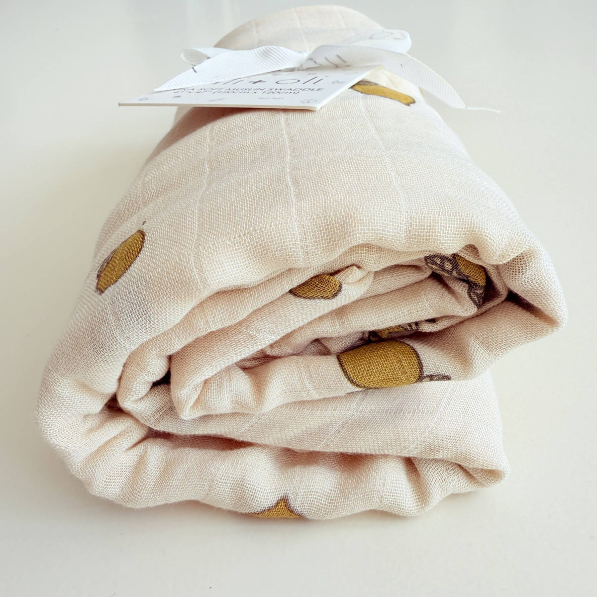 Bamboo Muslin Baby Blanket (Lemons)