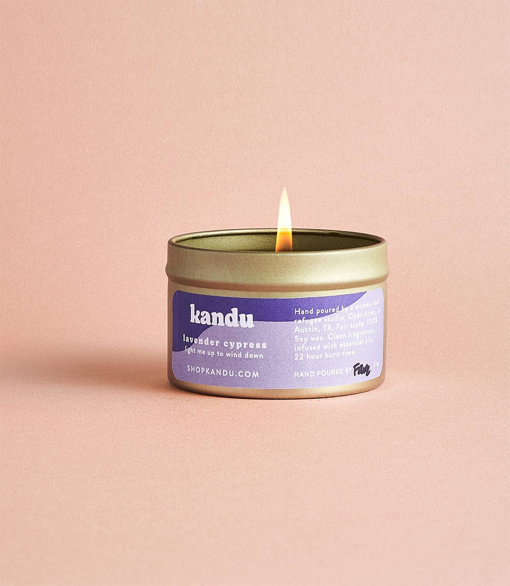 Lavender cypress 3oz candle