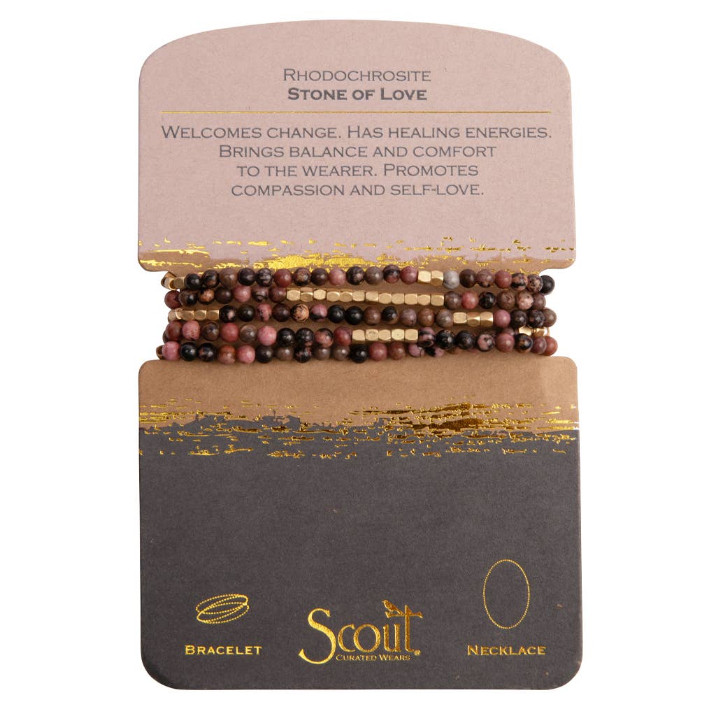 Stone Wrap: Rhodochrosite - Love