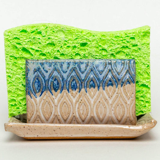 Blue and White Sponge Holder
