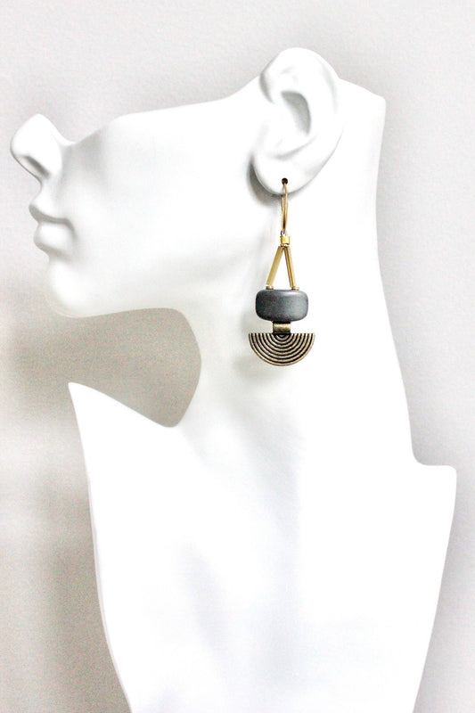 Artdeco Hematite earrings