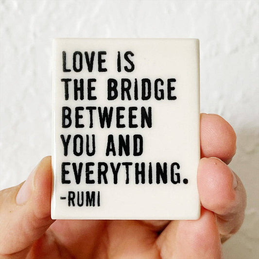 Ceramic Rumi Magnet