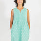 Away-Kleid mit Biesen, Aqua Ikat