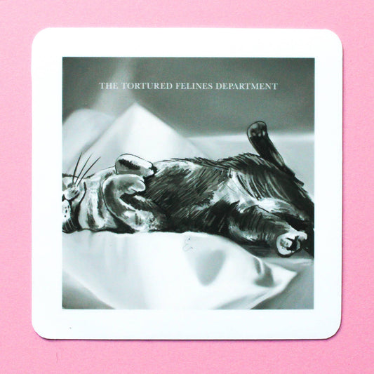 Tortured Feline Department Vinyl Sticker