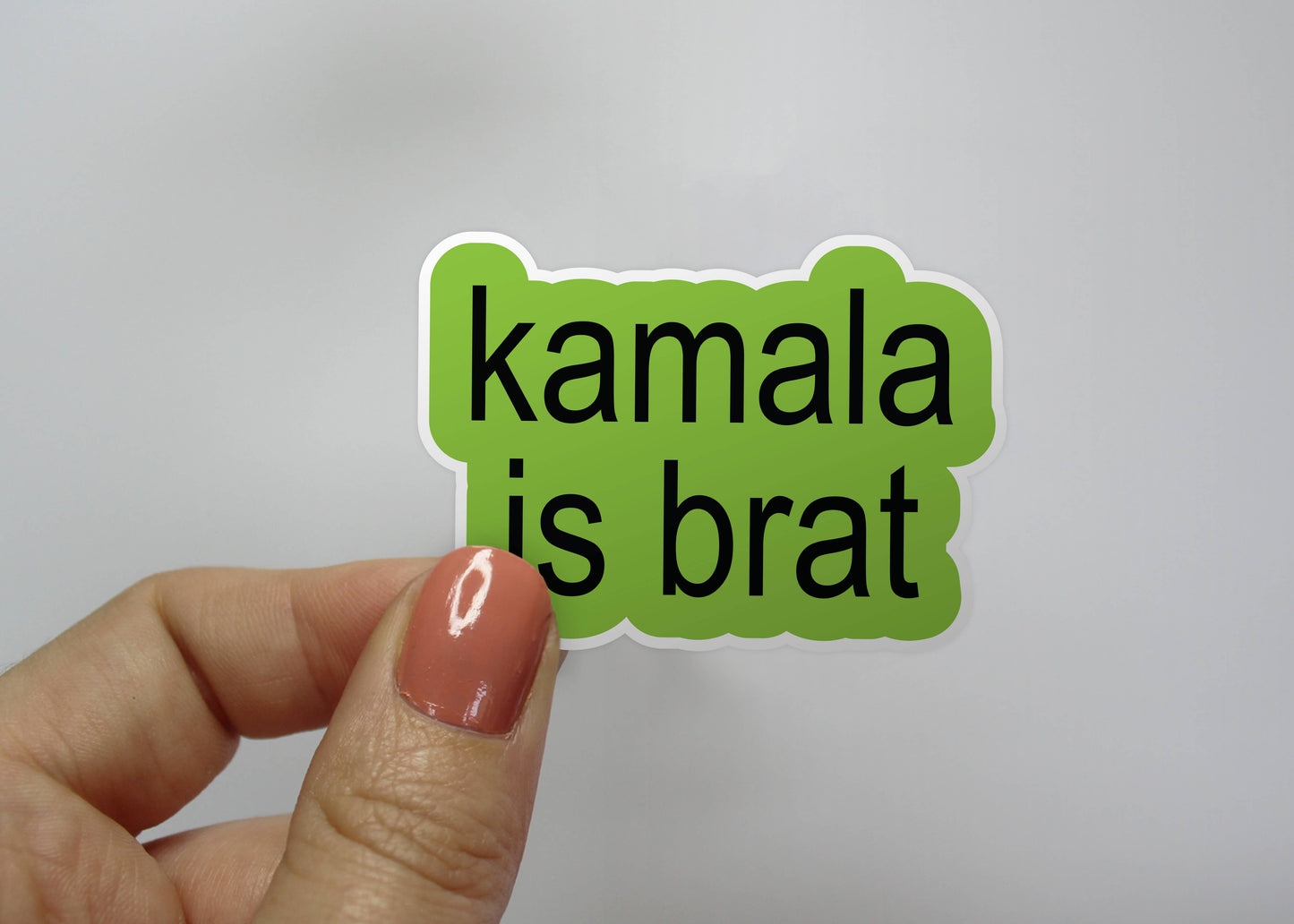 Kamala is Brat Glossy Sticker