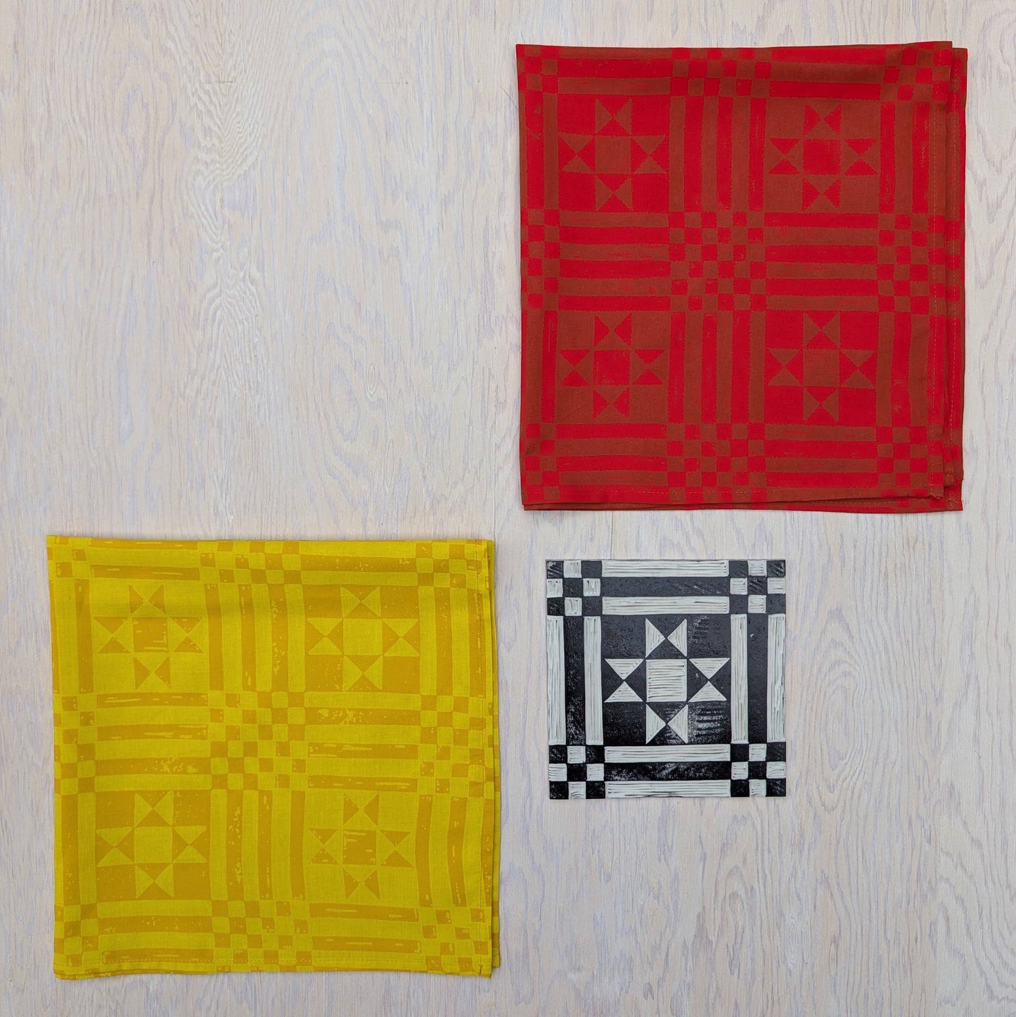 Sawtooth Red Bandana