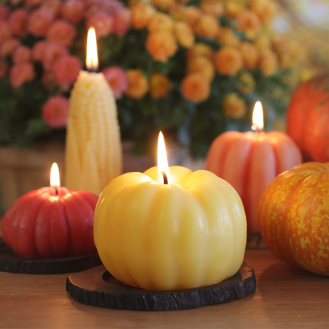 Beeswax Pumpkin Candle