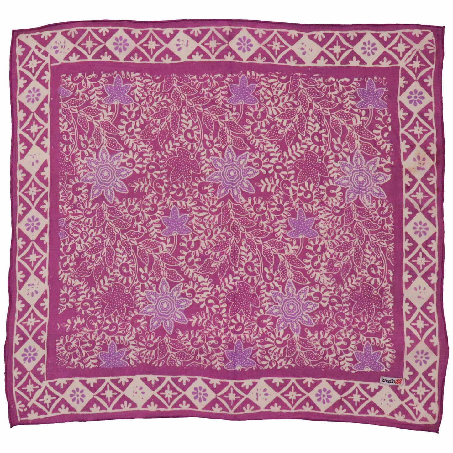 Hand Dyed Batik Bandana - Pink Lilac