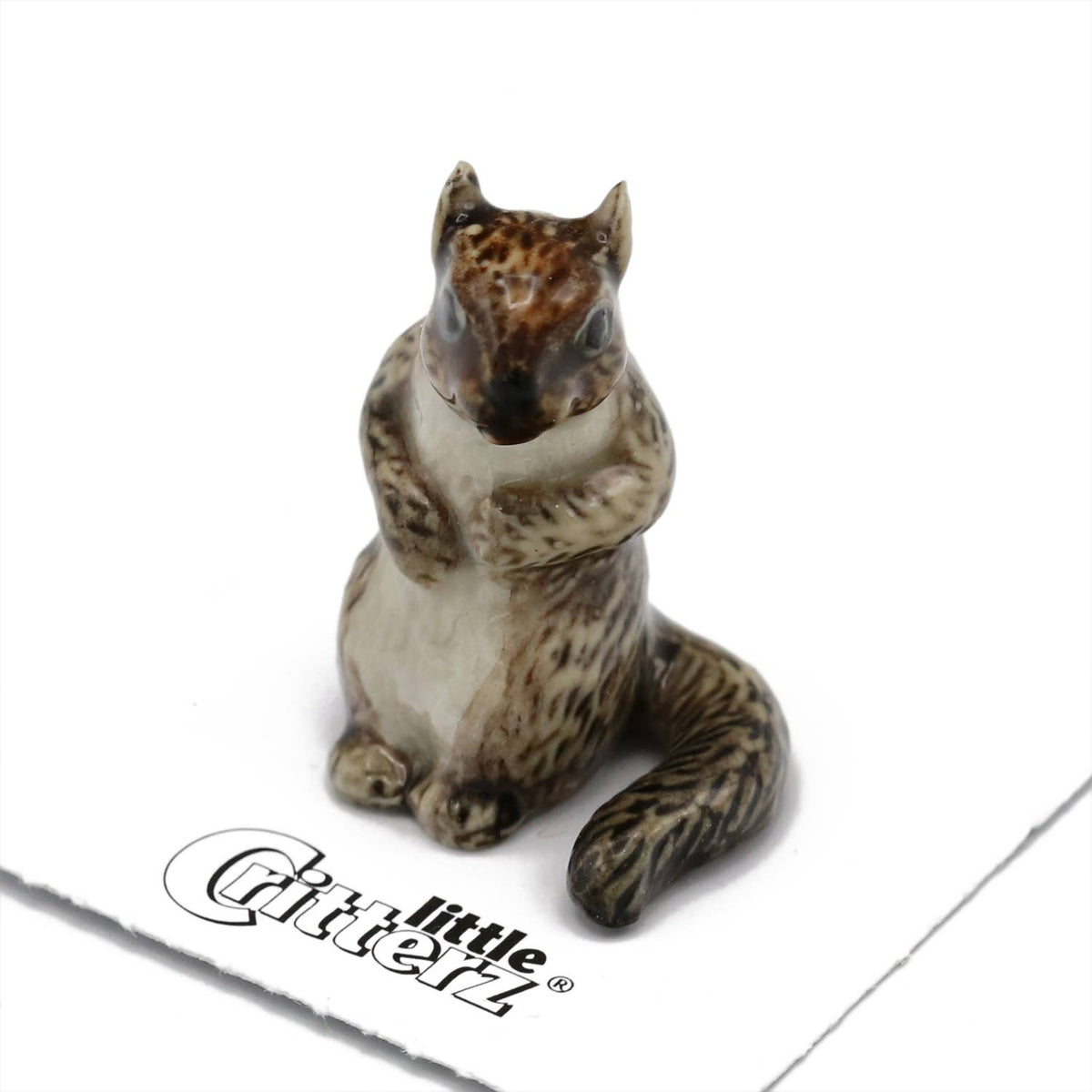 Grey Squirrel Porcelain Miniature