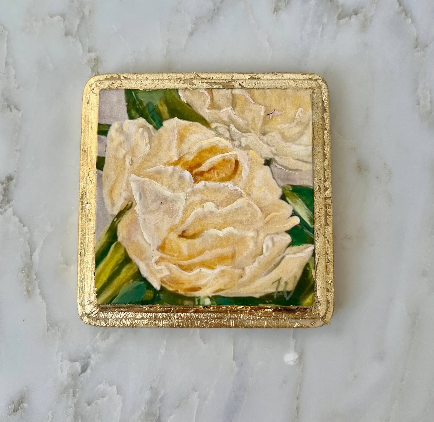 Peony Mini Oil Painting