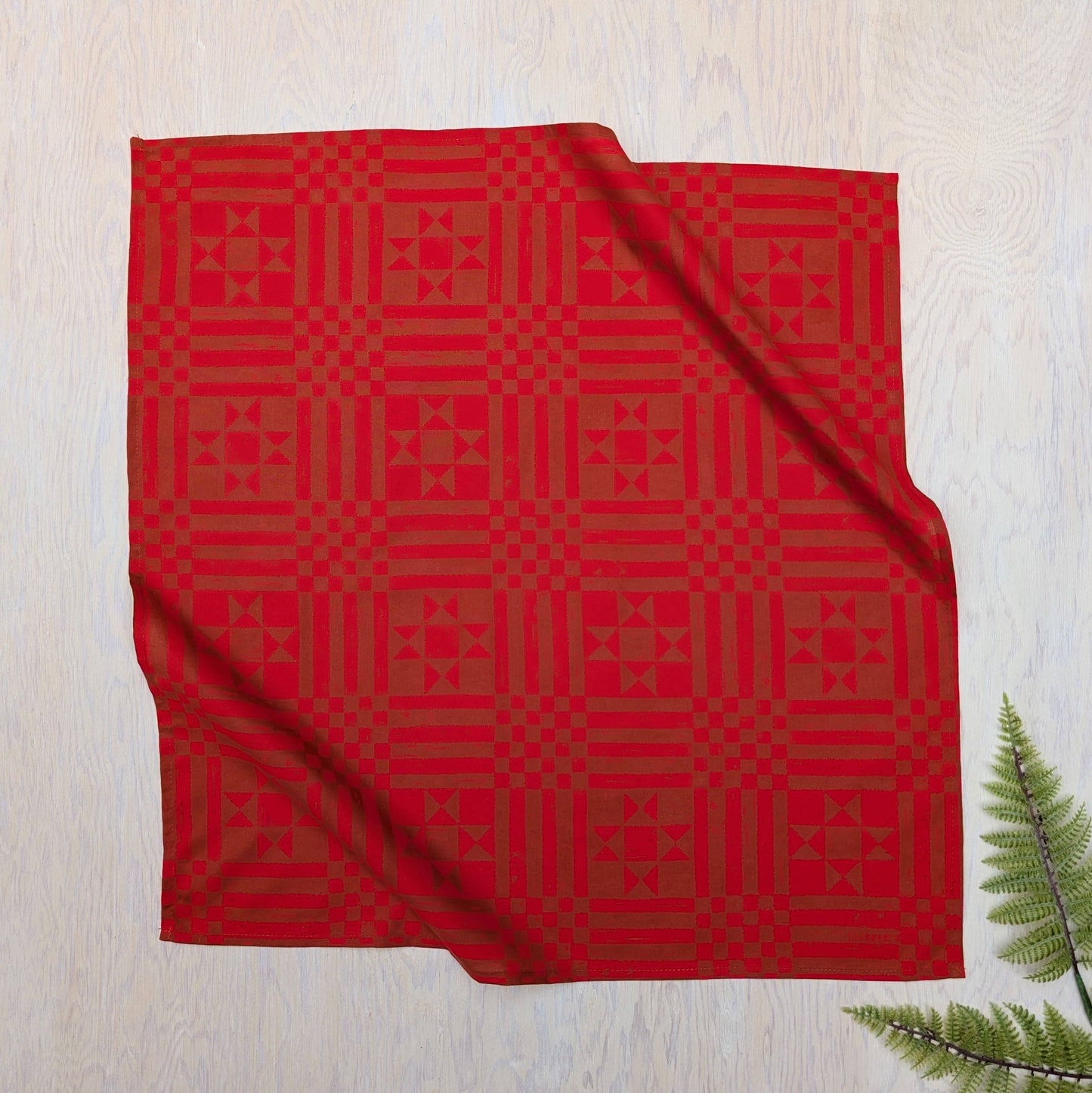 Sawtooth Red Bandana