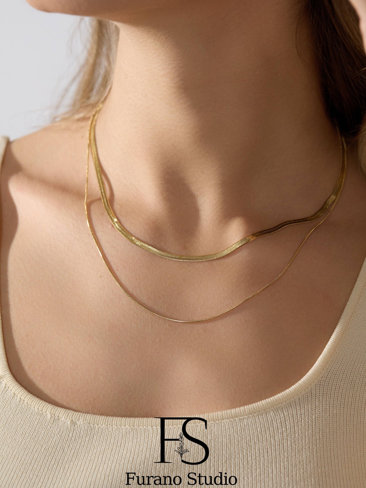 Double Layer Snake Chain Necklace