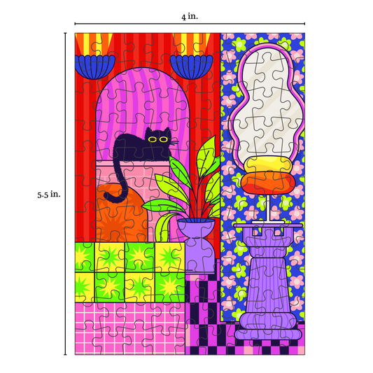 99 Piece Puzzle | Black Cat